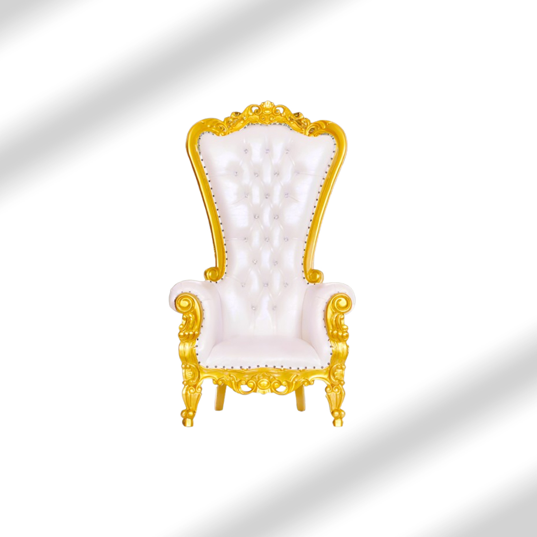 White Royal Throne Chair